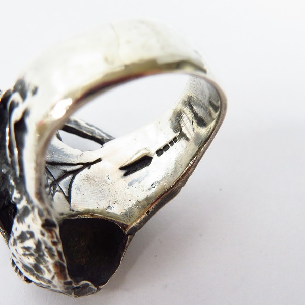 実際に弊社で買取させて頂いた【ギャラ付】CRAZY PIG/クレイジーピッグ ラージグリムリーパーリング 25号の画像 6枚目