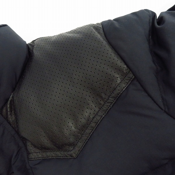 実際に弊社で買取させて頂いたHEAD PORTER PLUS/ヘッドポータープラス レザー切り替え ナイロンジャケット/Mの画像 5枚目