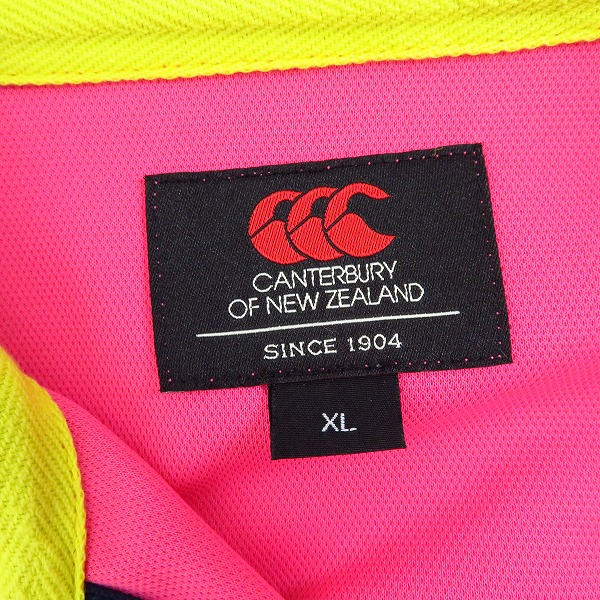 実際に弊社で買取させて頂いたcanterbury/カンタベリー ラグビー S/S SO COOL SHIRT/ソークール 半袖ポロシャツ/XLの画像 2枚目
