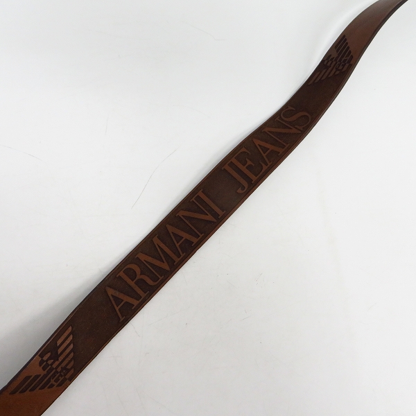 実際に弊社で買取させて頂いたARMANI JEANS/アルマーニジーンズ レザーベルト イタリア製の画像 2枚目
