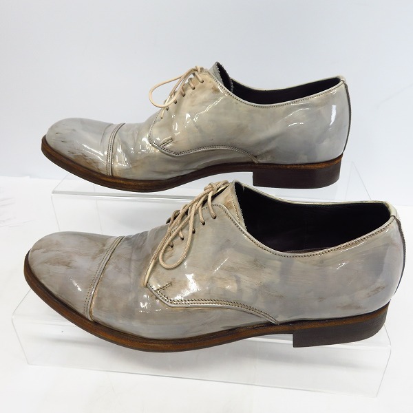 実際に弊社で買取させて頂いたMIHARAYASUHIRO/ミハラヤスヒロ エナメル レザー シューズ 26の画像 3枚目