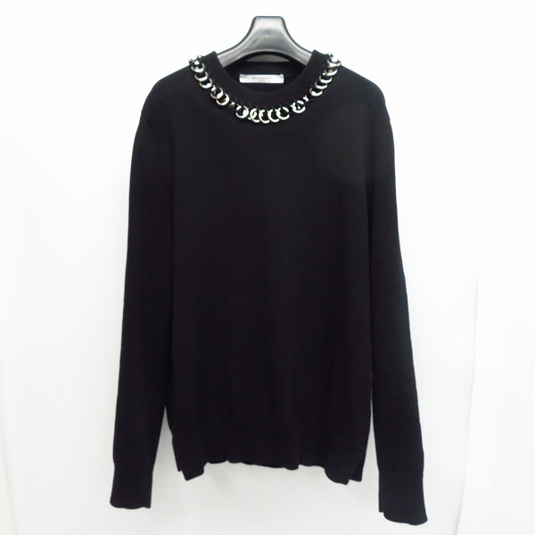 実際に弊社で買取させて頂いたGIVENCHY/ジバンシィ チェーンリンクネック コットンニット BM90044Y0A/M