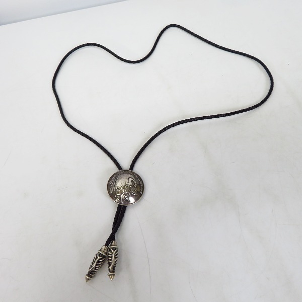 実際に弊社で買取させて頂いたTHIRTEEN DESIGNS/サーティーンデザインズ/13デザインズ スカルコイン ループタイ/ボロタイの画像 6枚目