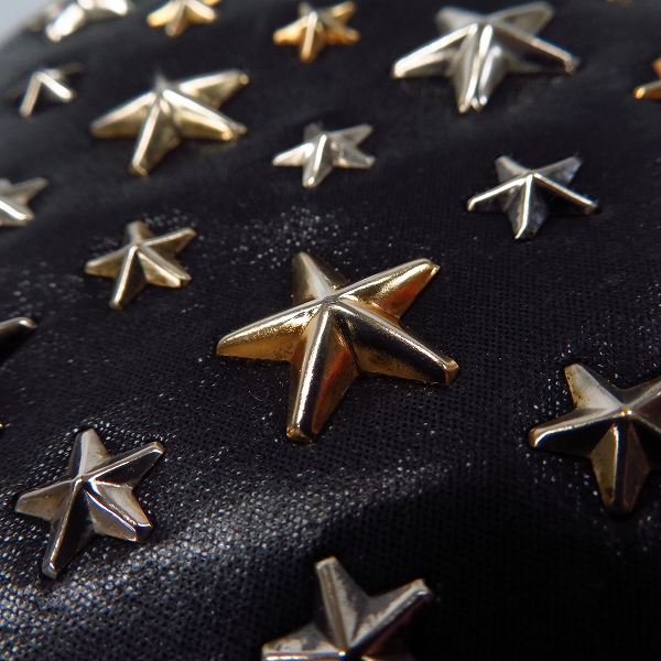 実際に弊社で買取させて頂いたJIMMY CHOO/ジミーチュウ フィリパ FILIPA-CST フィリパ スタースタッズ ラウンドファスナーロングウォレット/長財布の画像 9枚目