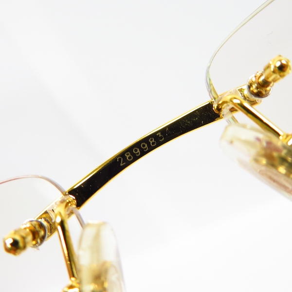 実際に弊社で買取させて頂いたCartier/カルティエ ヴィンテージ ツーポイント メガネフレームの画像 6枚目