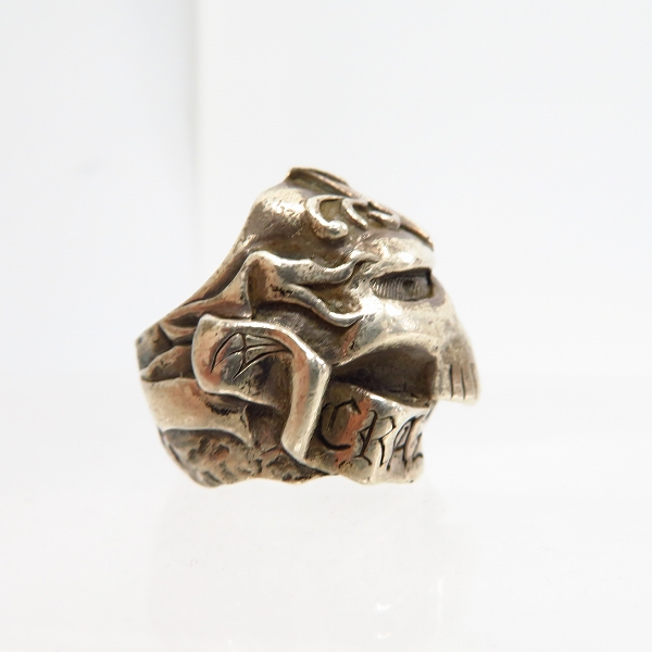 実際に弊社で買取させて頂いた【ギャラ付】CRAZY PIG/クレイジーピッグ スクルール スカルリング #877/15.5-16.5号の画像 4枚目