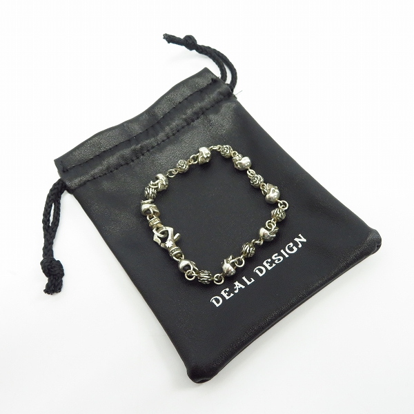 実際に弊社で買取させて頂いたDEAL DESIGN/ディールデザイン スカルズ＆ローゼス ブレスレットの画像 3枚目