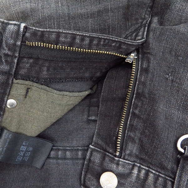 実際に弊社で買取させて頂いたBACK BONE/バックボーン 17AW リメイク加工/小窓/裾ジップ デニムパンツ BB17FW-DP101 Sの画像 4枚目