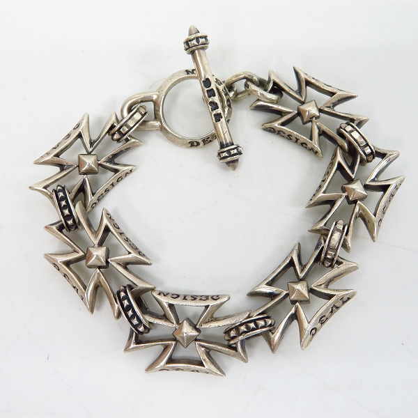 実際に弊社で買取させて頂いたDEAL DESIGN/ディールデザイン クロスガードブレスレット