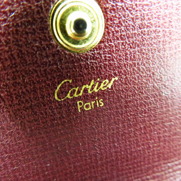 実際に弊社で買取させて頂いたCartier/カルティエ レザーウォレット/三つ折り財布の画像 4枚目