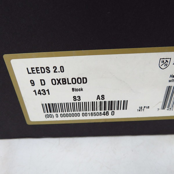 実際に弊社で買取させて頂いたAllen Edmonds/アレンエドモンズ Leeds 2.0 プレーントゥレザーシューズ/1431/9Dの画像 9枚目