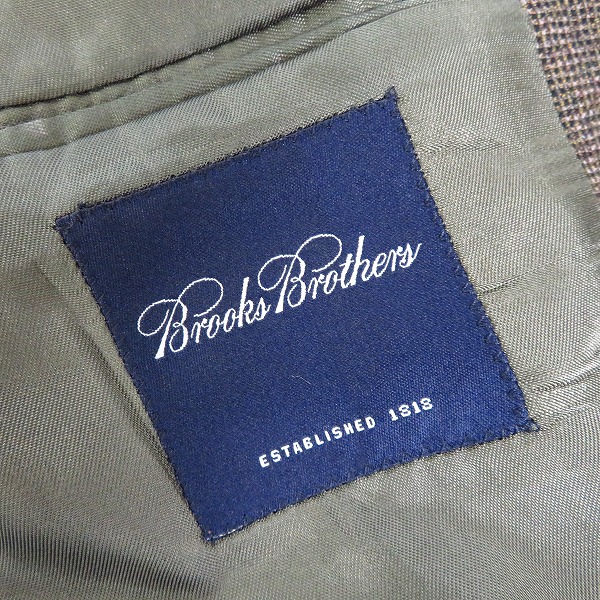実際に弊社で買取させて頂いたBROOKS BROTHERS/ブルックスブラザーズ テーラードジャケット USA製/38の画像 2枚目