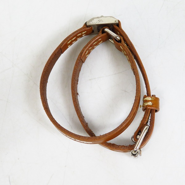 UNDERCOVER/アンダーカバー 二重巻き レザーブレスレット/バングルの