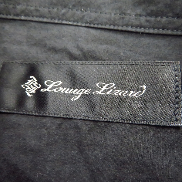 実際に弊社で買取させて頂いたLouuge Linard/ラウンジリザード 長袖シャツ ブラック/1の画像 2枚目