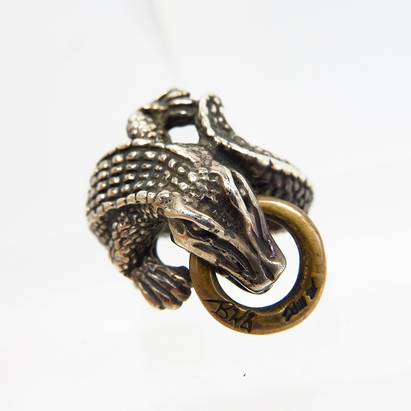 実際に弊社で買取させて頂いたBILL WALL LEATHER/ビルウォールレザー BWL LG ALLIGATOR/ラージ アリゲーター リング 20号