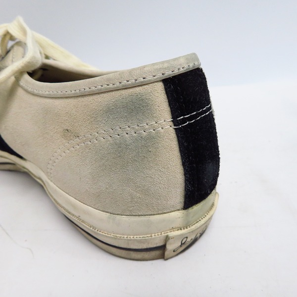 実際に弊社で買取させて頂いたCONVERSE×john varvatos/コンバース×ジョンバルベイトス JACK PURCELL スウェードスニーカー 1K721/28の画像 6枚目