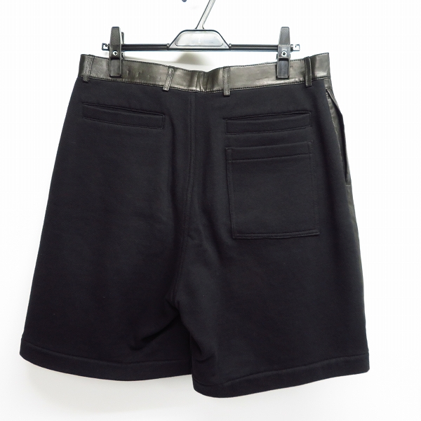 実際に弊社で買取させて頂いたGIVENCHY/ジバンシィ 13SS レザー切替 ハーフパンツ/Mの画像 1枚目