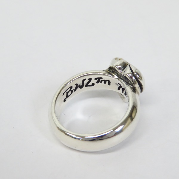 実際に弊社で買取させて頂いたBWL/ビルウォールレザー×加藤晴彦 ストーンリング R-305 16号の画像 5枚目