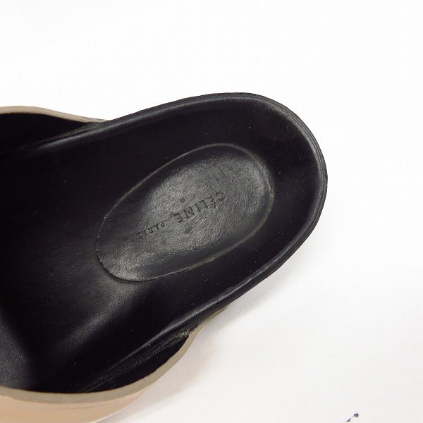 実際に弊社で買取させて頂いたCELINE/セリーヌ ダブルバンドサンダル/36の画像 4枚目