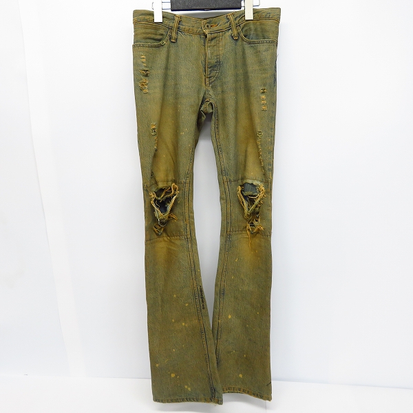 実際に弊社で買取させて頂いたIF SIX WAS NINE/イフシックスワズナイン 加工デニムパンツ MUD MAX/SBCM 351DK/28