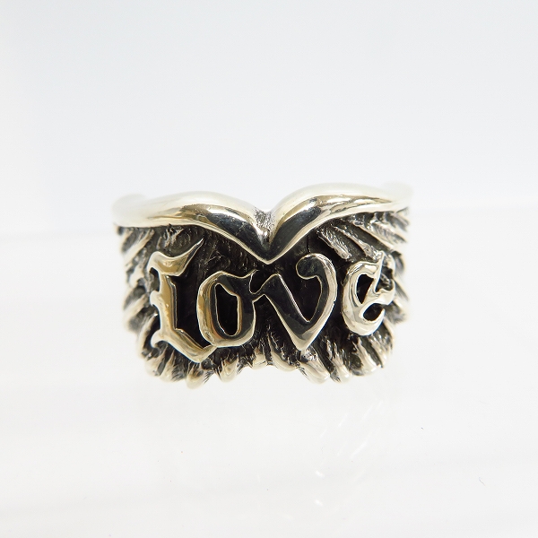 実際に弊社で買取させて頂いた【ギャラ付き】BWL/ビルウォールレザー WING LOVE/ ウィングwラブ シルバーリング/23号の画像 1枚目