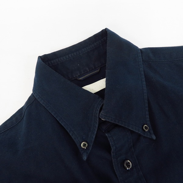 実際に弊社で買取させて頂いたjunhashimoto/ジュンハシモト 異素材切替　ロングスリーブシャツ ネイビー 3の画像 4枚目
