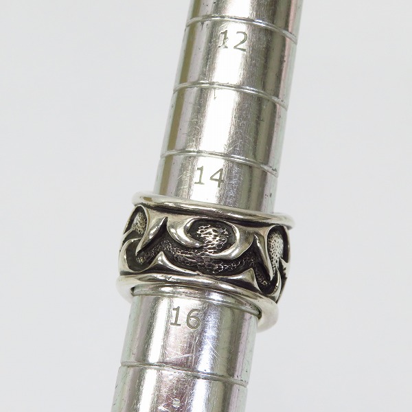 実際に弊社で買取させて頂いたBWL/ビルウォールレザー トライバルバンドブロンズスカルリング 15.5号の画像 6枚目