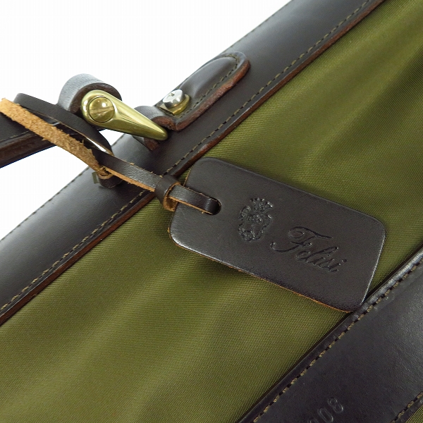 実際に弊社で買取させて頂いたFelisi/フェリージ UNITED ARROWS 別注 レザー×ナイロン ブリーフケース/ビジネスバッグ 1908-DSの画像 6枚目