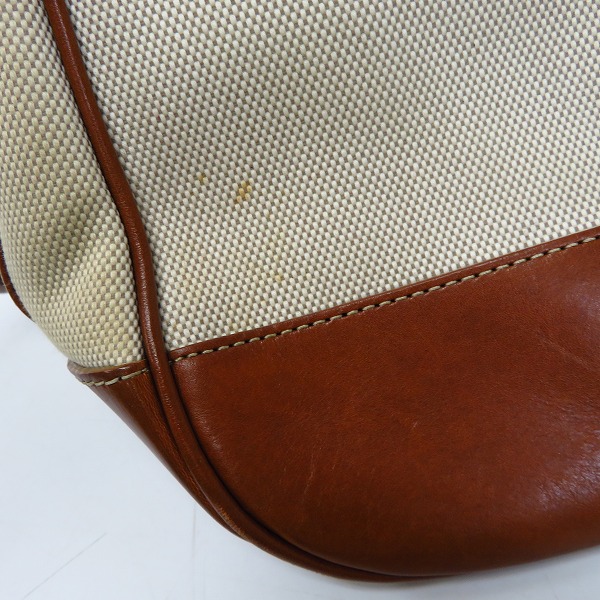 実際に弊社で買取させて頂いたMACKINTOSH LONDON/マッキントッシュ ロンドン キャンバス×レザー ショルダーバッグの画像 5枚目