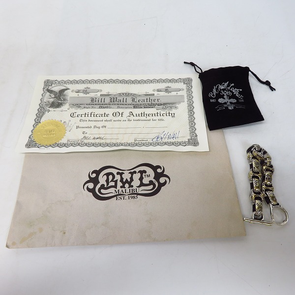 実際に弊社で買取させて頂いた【ギャラ付/カスタム】BWL/Bill Wall Leather/ビルウォールレザー ゴールドサダー Large boatlink graffiti link Bracelet/B564の画像 8枚目