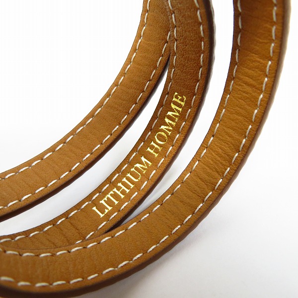 実際に弊社で買取させて頂いたLITHIUM HOMME/リチウムオム レザーブレスレットの画像 2枚目