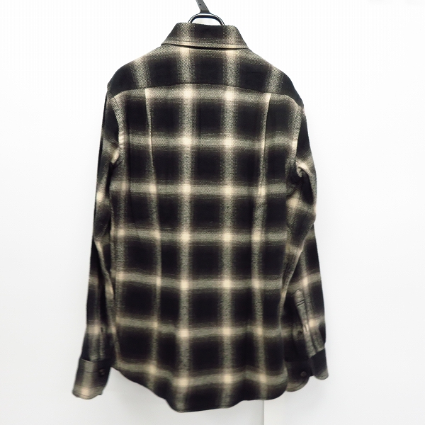 実際に弊社で買取させて頂いたKOLOR/カラー 15AW オンブレチェック 長袖シャツ 15WCM-B08114ブラック×ホワイト/1の画像 1枚目
