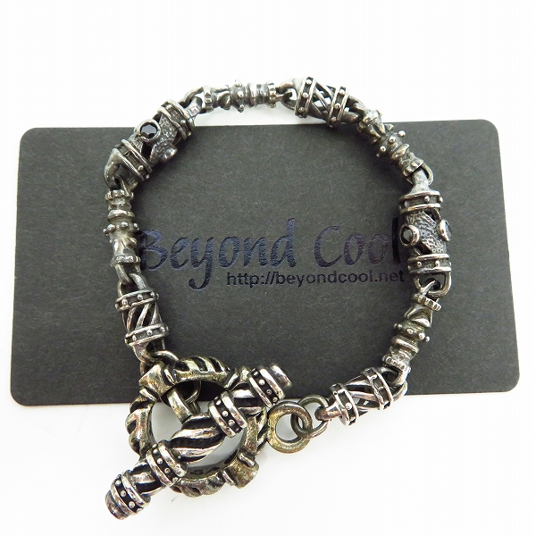 実際に弊社で買取させて頂いた【ギャラ付】LEATHERS&TREASURES/レザーズアンドトレジャーズ スターリングストーン ブレス