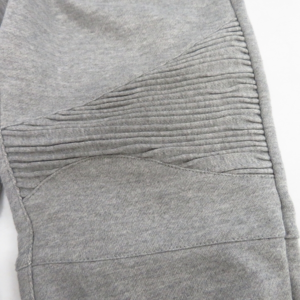 実際に弊社で買取させて頂いたBALMAIN/バルマン スウェット バイカーパンツ グレー T500-B433U Mの画像 7枚目