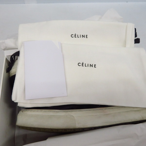 実際に弊社で買取させて頂いたCELINE/セリーヌ スリッポン/レザースニーカー/ブラック/38の画像 8枚目