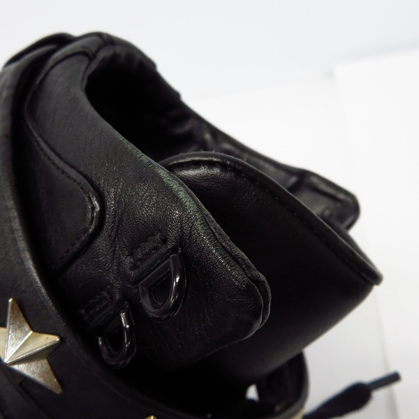 実際に弊社で買取させて頂いたGIVENCHY/ジバンシィー スター スタッズ ストラップ レザー ハイカットスニーカー 3173/44の画像 6枚目