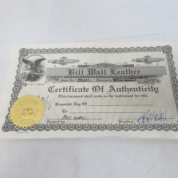 実際に弊社で買取させて頂いた【ギャラ付/カスタム】BWL/Bill Wall Leather/ビルウォールレザー ゴールドサダー Large boatlink graffiti link Bracelet/B564の画像 9枚目