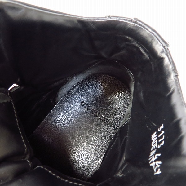 実際に弊社で買取させて頂いたGIVENCHY/ジバンシィー スター スタッズ ストラップ レザー ハイカットスニーカー 3173/44の画像 4枚目