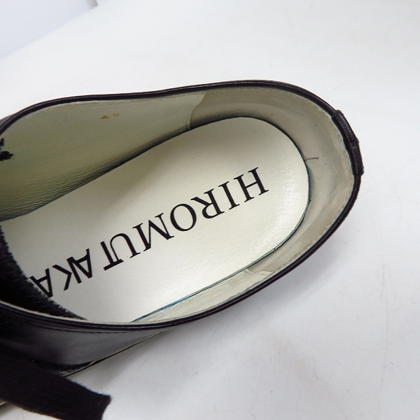 実際に弊社で買取させて頂いたHIROMU TAKAHARA/ヒロムタカハラ スタッズ/ベルトストラップ レザーローカットスニーカー 97110022/42の画像 4枚目