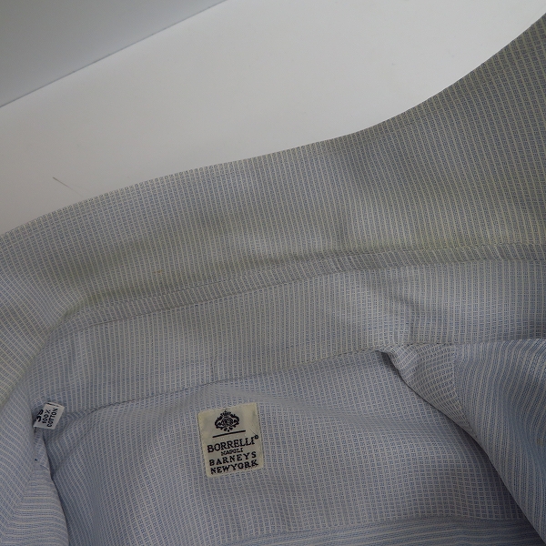 実際に弊社で買取させて頂いたBORRELLI×BARNEYS NEWYORK/ボレッリ×バーニーズニューヨーク 長袖シャツ/39の画像 6枚目