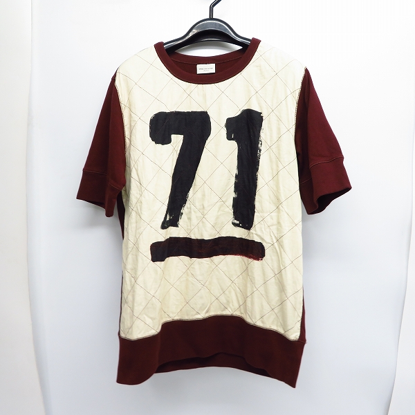 実際に弊社で買取させて頂いたDRIES VAN NOTEN/ドリスヴァンノッテン ナンバリングTシャツ キルティング/M