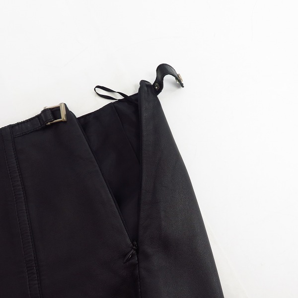 実際に弊社で買取させて頂いたBURBERRY BLUE LABEL/バーバリー・ブルー レーベル レザー　タイトスカート 38の画像 5枚目