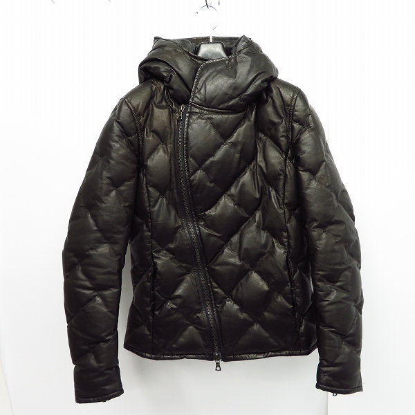実際に弊社で買取させて頂いたBACKLASH/バックラッシュ カンガルーレザー ダウンジャケット 1363-02 Size：XS