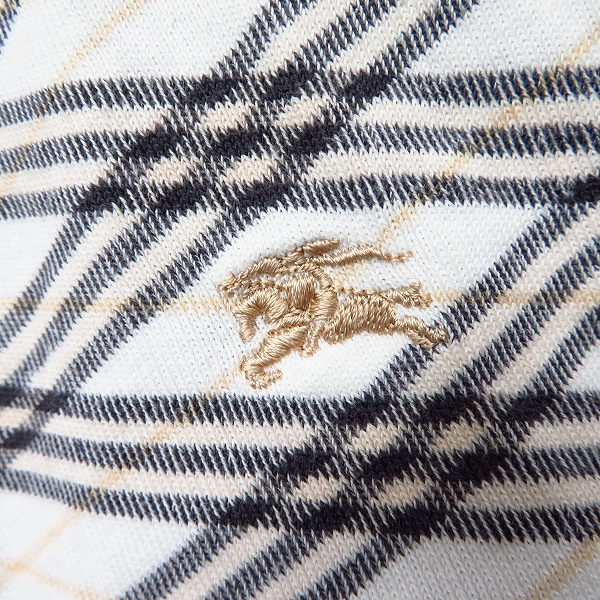 実際に弊社で買取させて頂いたBURBERRY LONDON/バーバリー ロンドン ホース刺繍 バックジップ カットソー 2の画像 3枚目