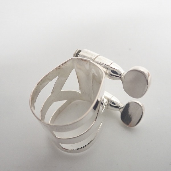 実際に弊社で買取させて頂いたSELMER/セルマー ソプラノサックス メタルマウスピース用 リガチャー シルバーの画像 4枚目