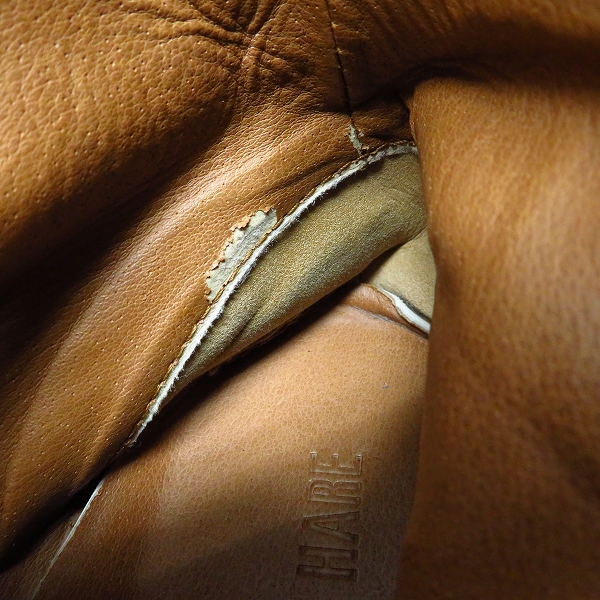 実際に弊社で買取させて頂いたHARE/ハレ 6ホールスエードレザーブーツ ブラウン系 Mの画像 6枚目