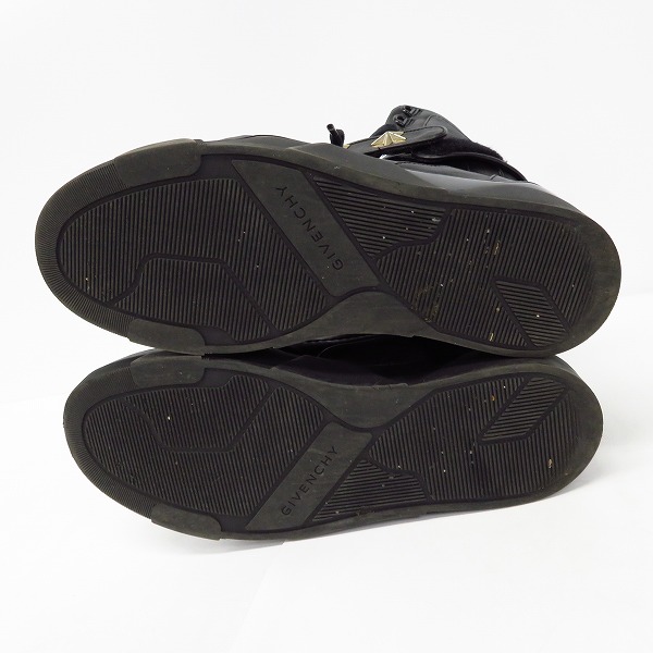 実際に弊社で買取させて頂いたGIVENCHY/ジバンシィー スター スタッズ ストラップ レザー ハイカットスニーカー 3173/44の画像 2枚目