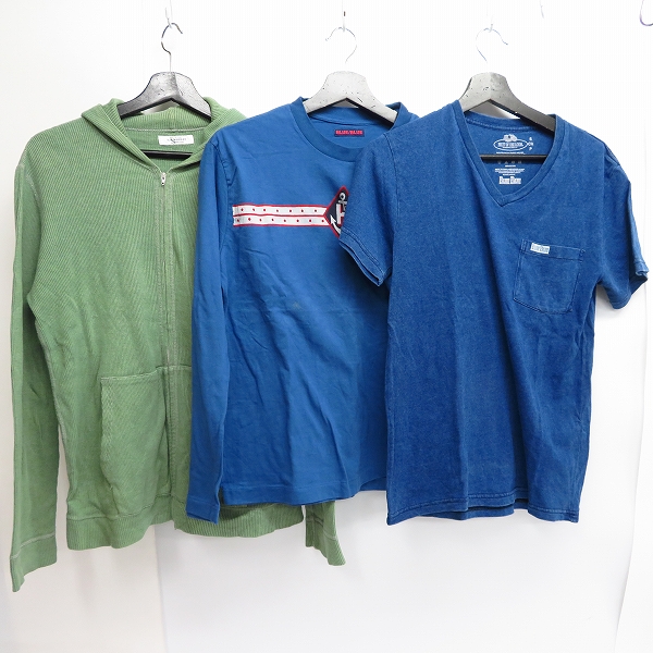 実際に弊社で買取させて頂いた【おまとめ/6点】ハリウッドランチマーケット/ブルーブルー デニムパンツ/カットソー/ハーフパンツ/パーカーの画像 1枚目