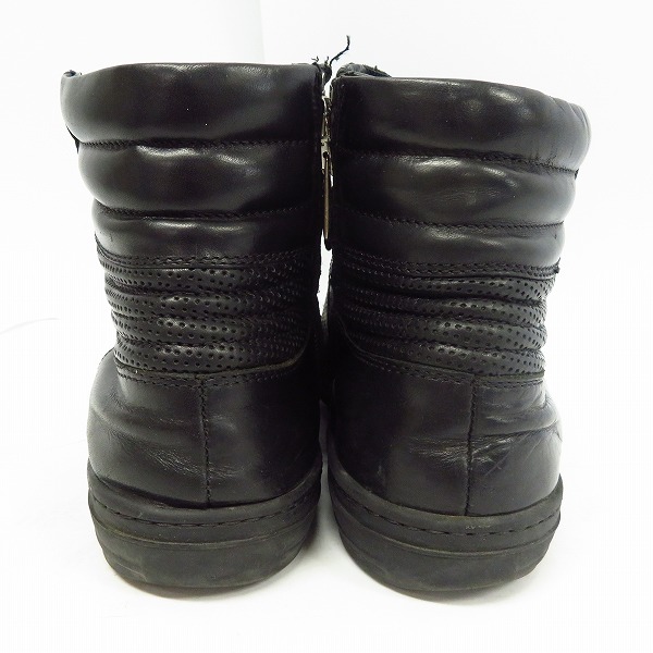 実際に弊社で買取させて頂いたDIESEL BLACK GOLD/ディーゼル ブラック ゴールド サイドジップ レザースニーカー 42の画像 1枚目