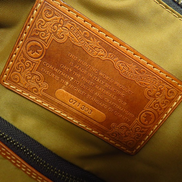 実際に弊社で買取させて頂いたHUNTING WORLD/ハンティングワールド バチュー サーパス キルティング/ボストンバッグ/カバンの画像 4枚目